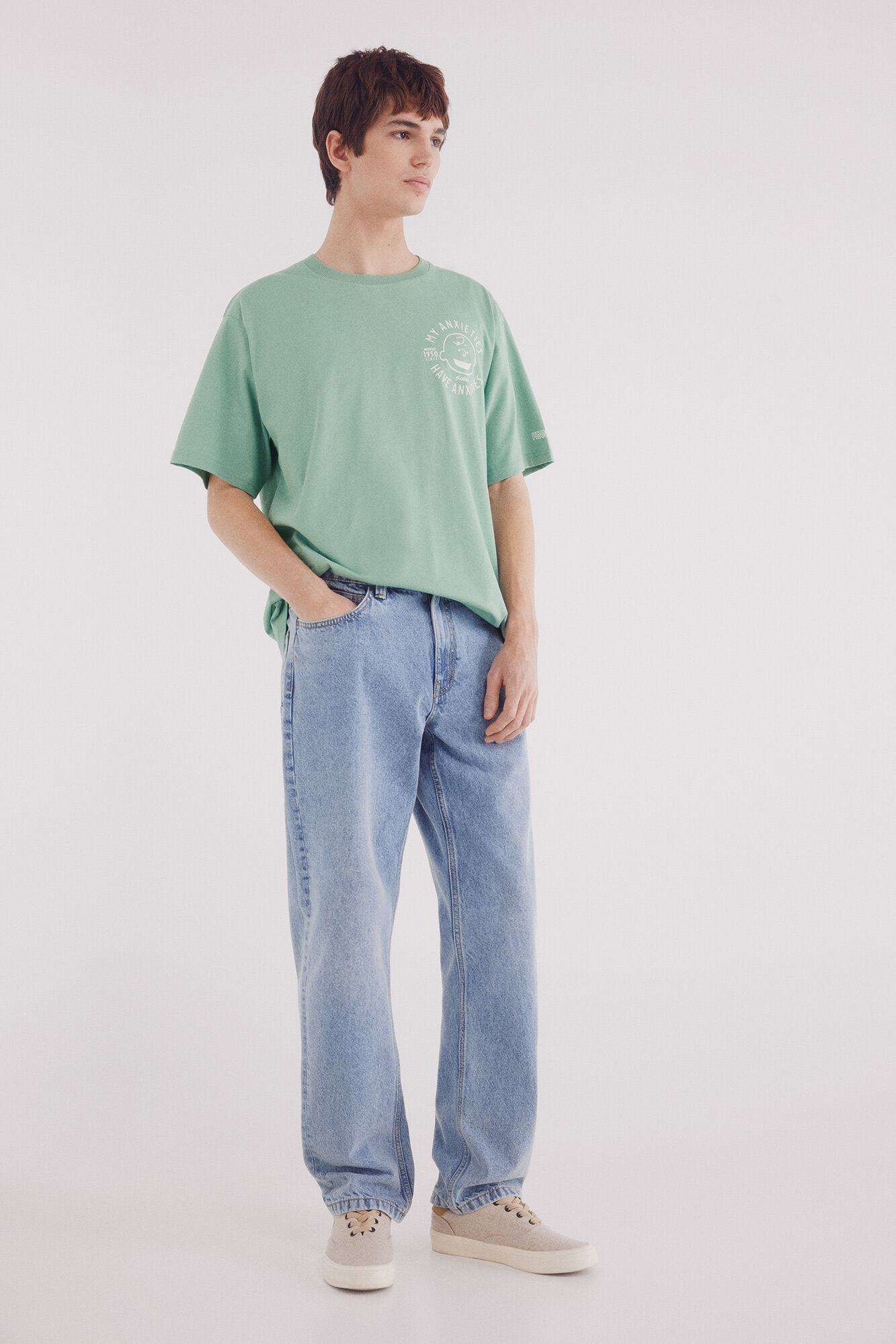 Springfield Camiseta Charlie Brown verde