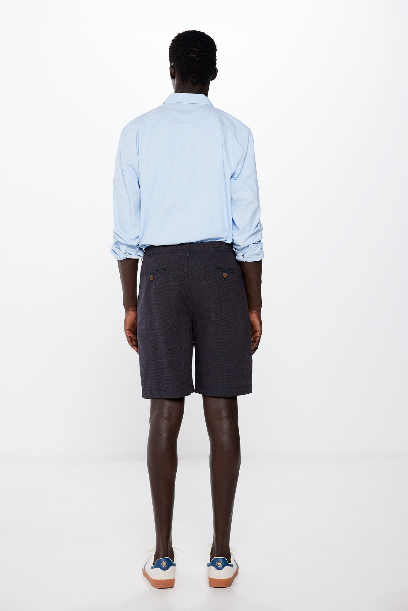 Springfield Bermuda algod&oacute;n comfort fit azul
