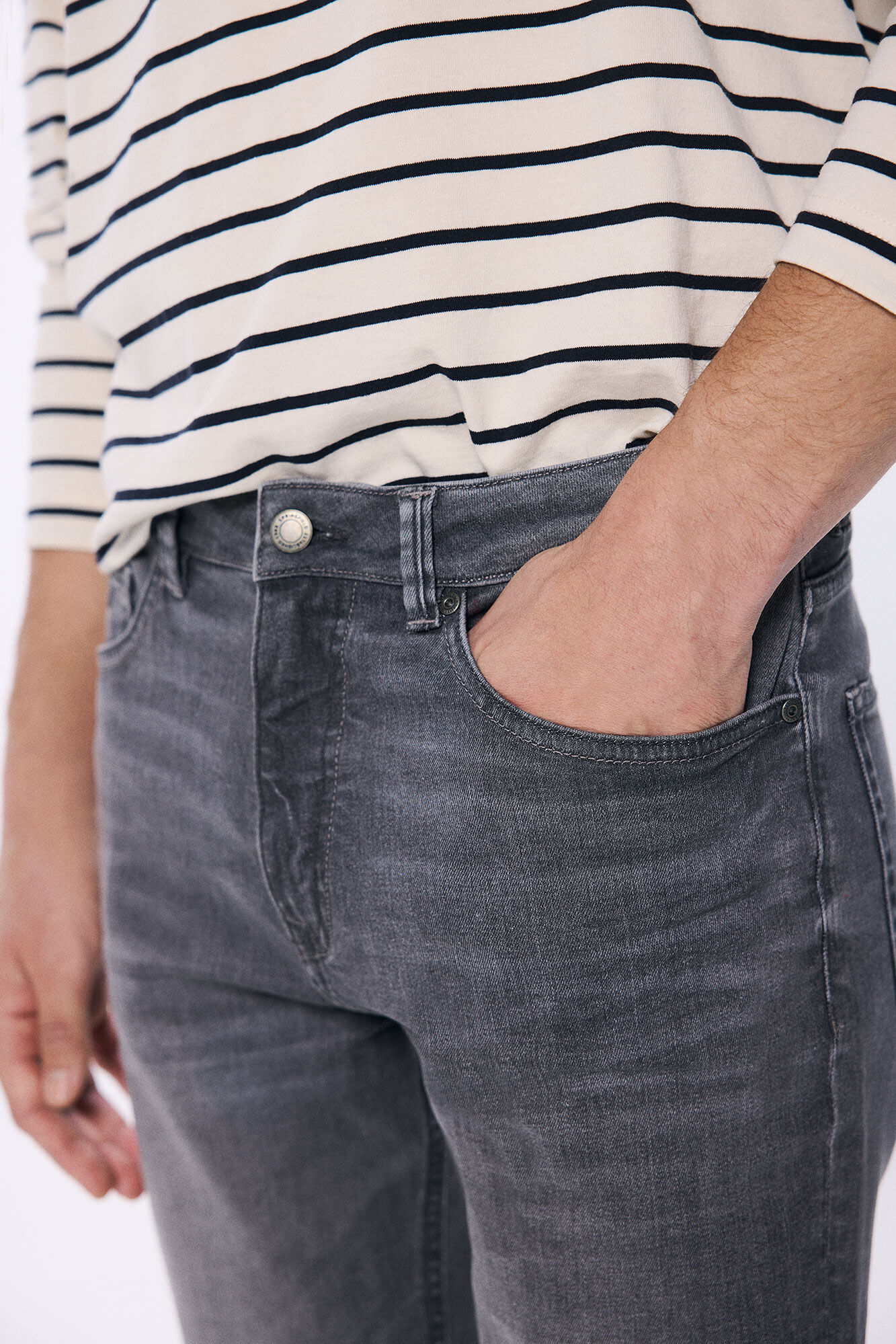 Springfield Vaquero slim fit gris oscuro gris