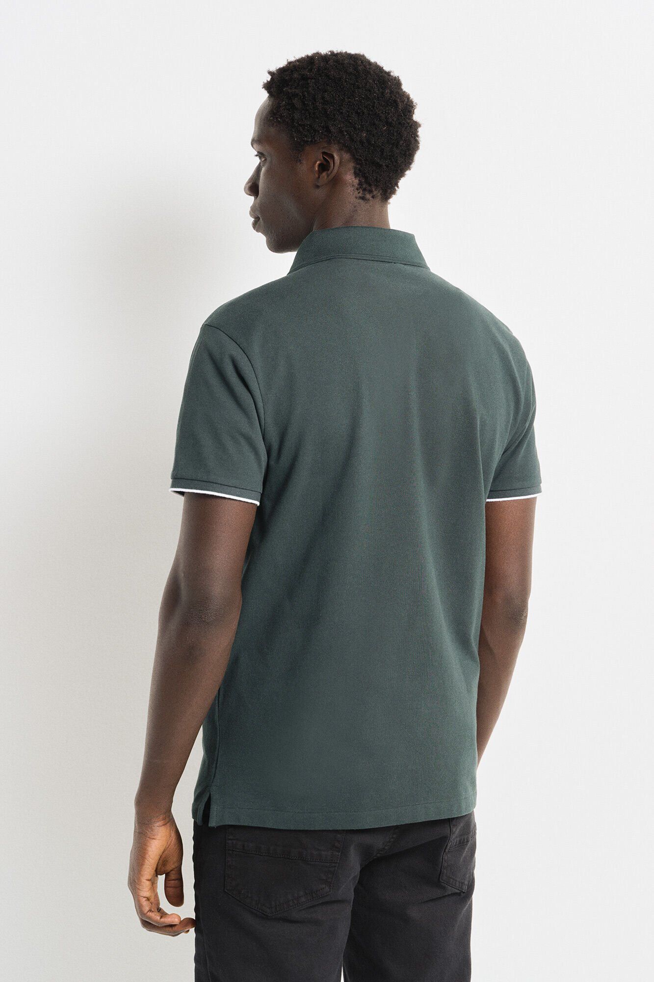 Springfield Polo piqu&eacute; contrastes slim fit