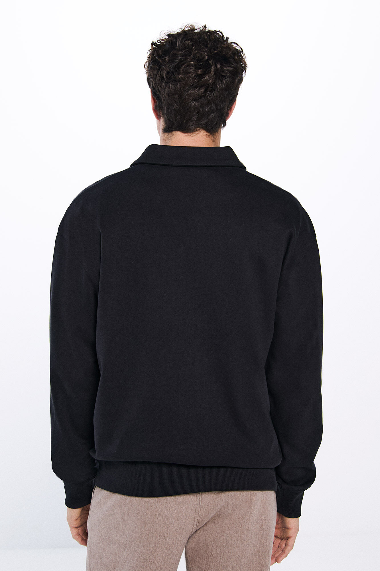 Springfield Sudadera polo interlock negro
