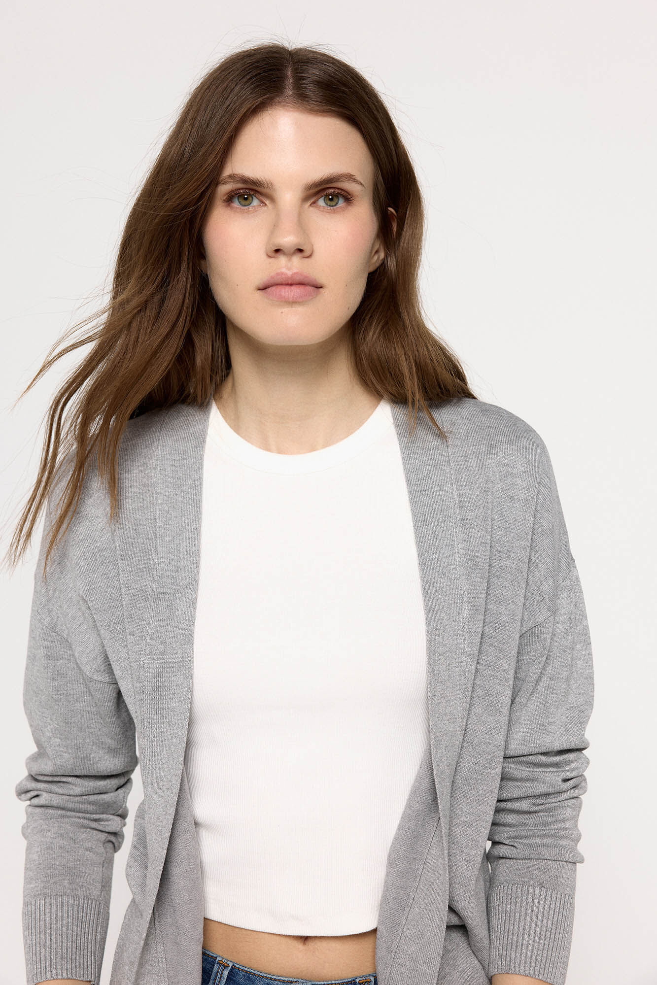 Springfield Cardigan liso abierto