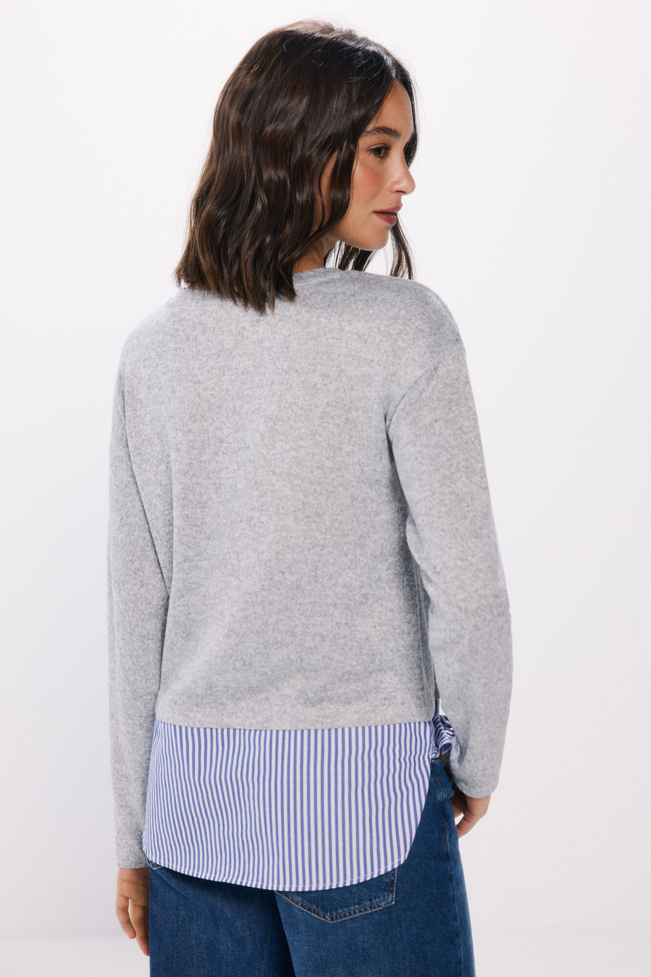 Springfield Playera combinada gris