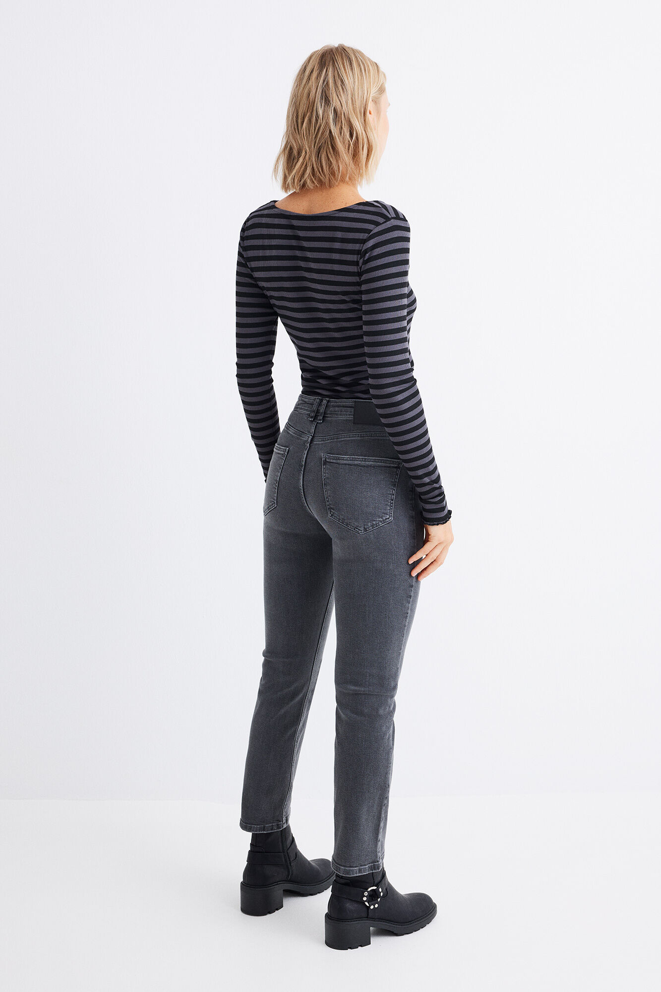 Springfield Playera escote pico frunce
