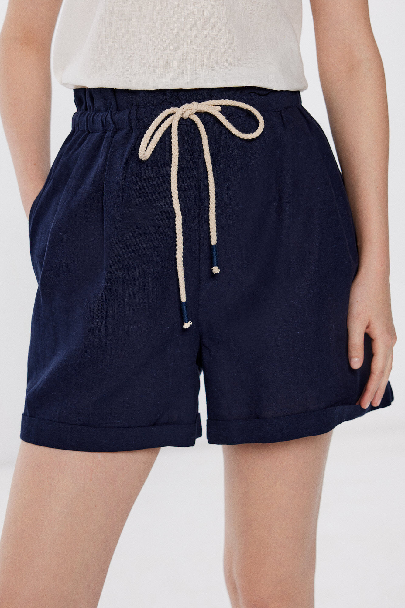 Springfield Short lino cintura el&aacute;stica