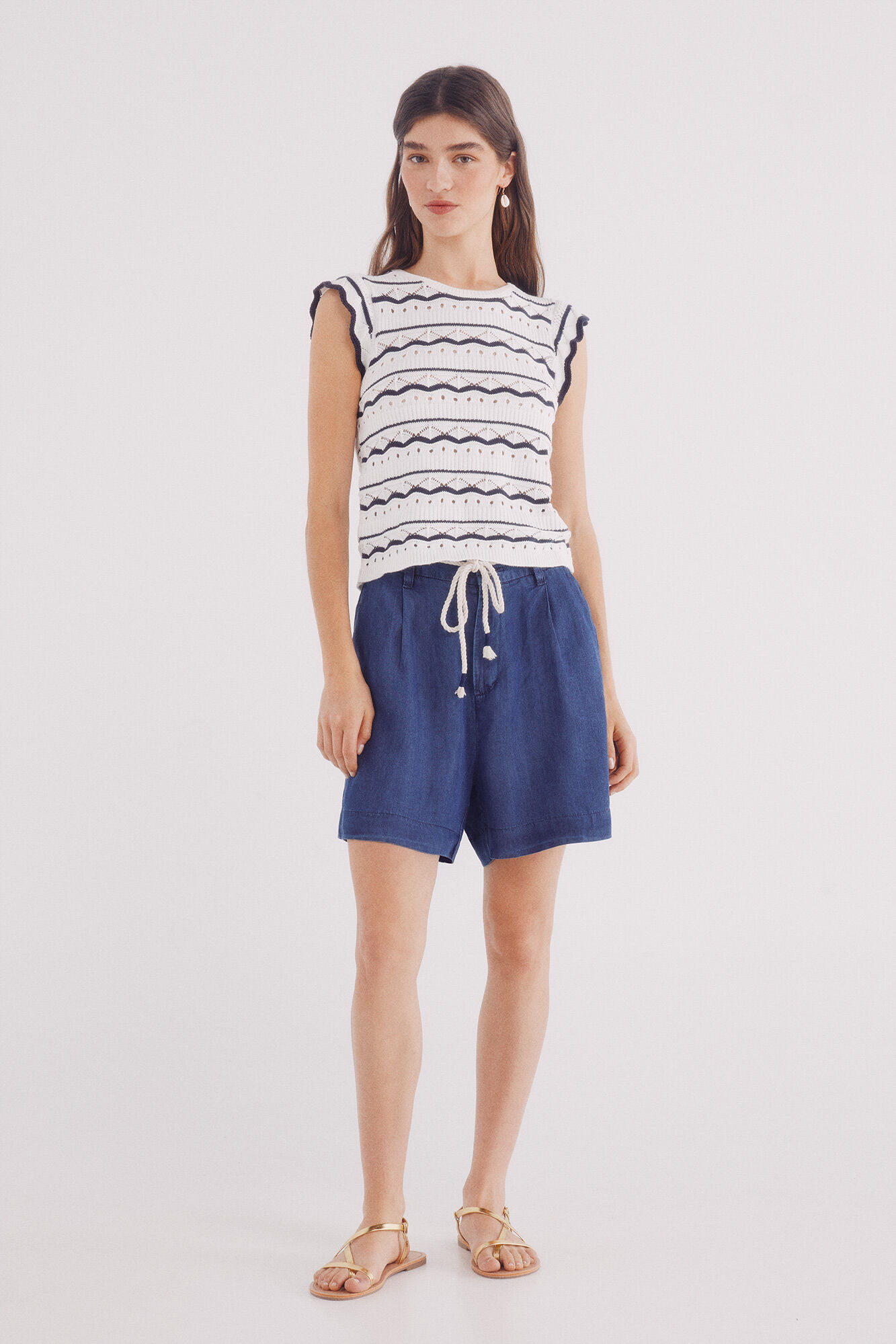 Springfield Shorts cintur&oacute;n tencel