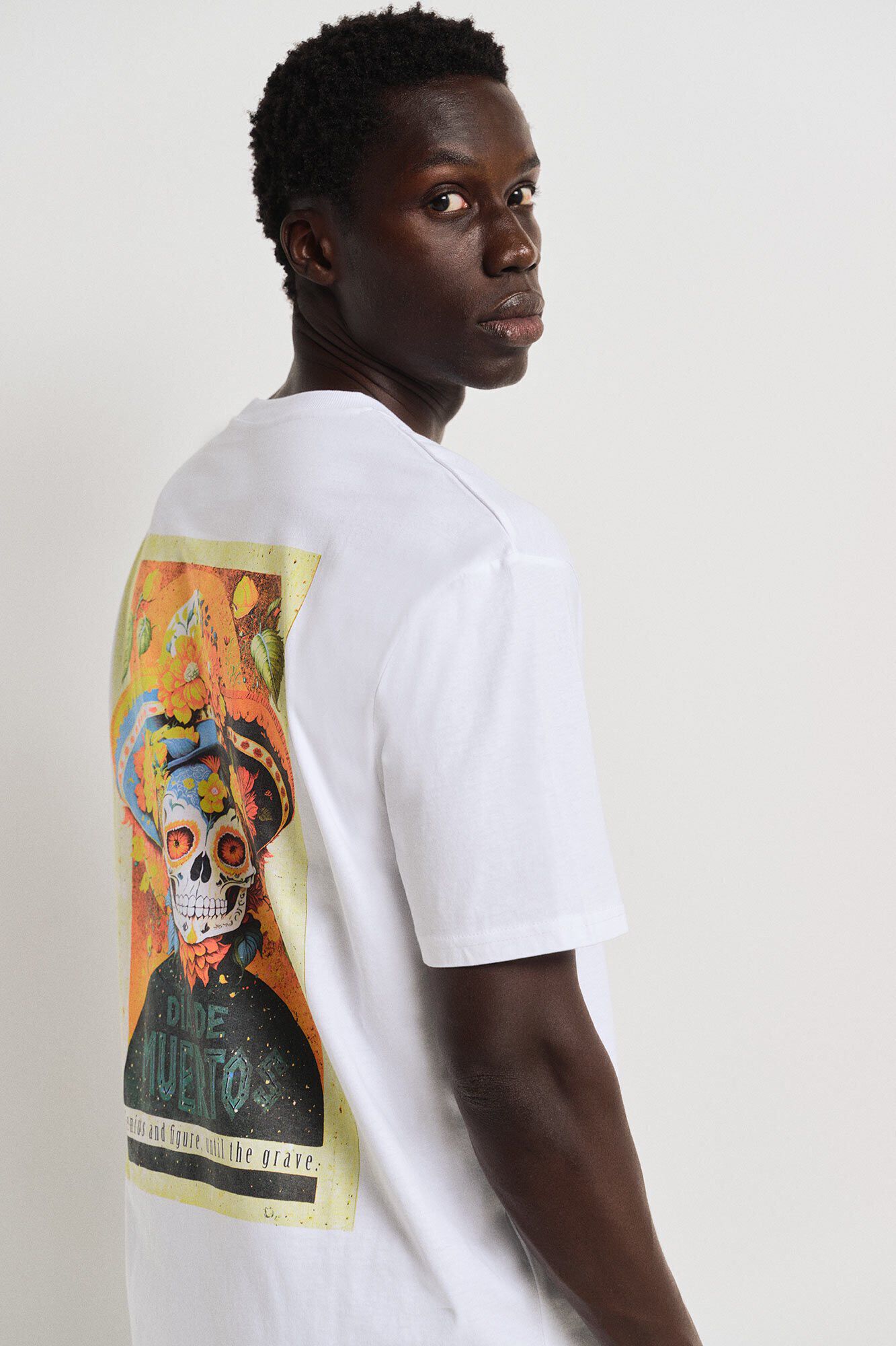 Springfield Playera skull flowers
