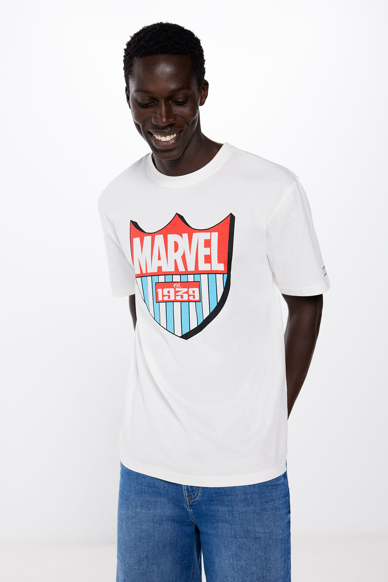 Springfield Playera Marvel marfil