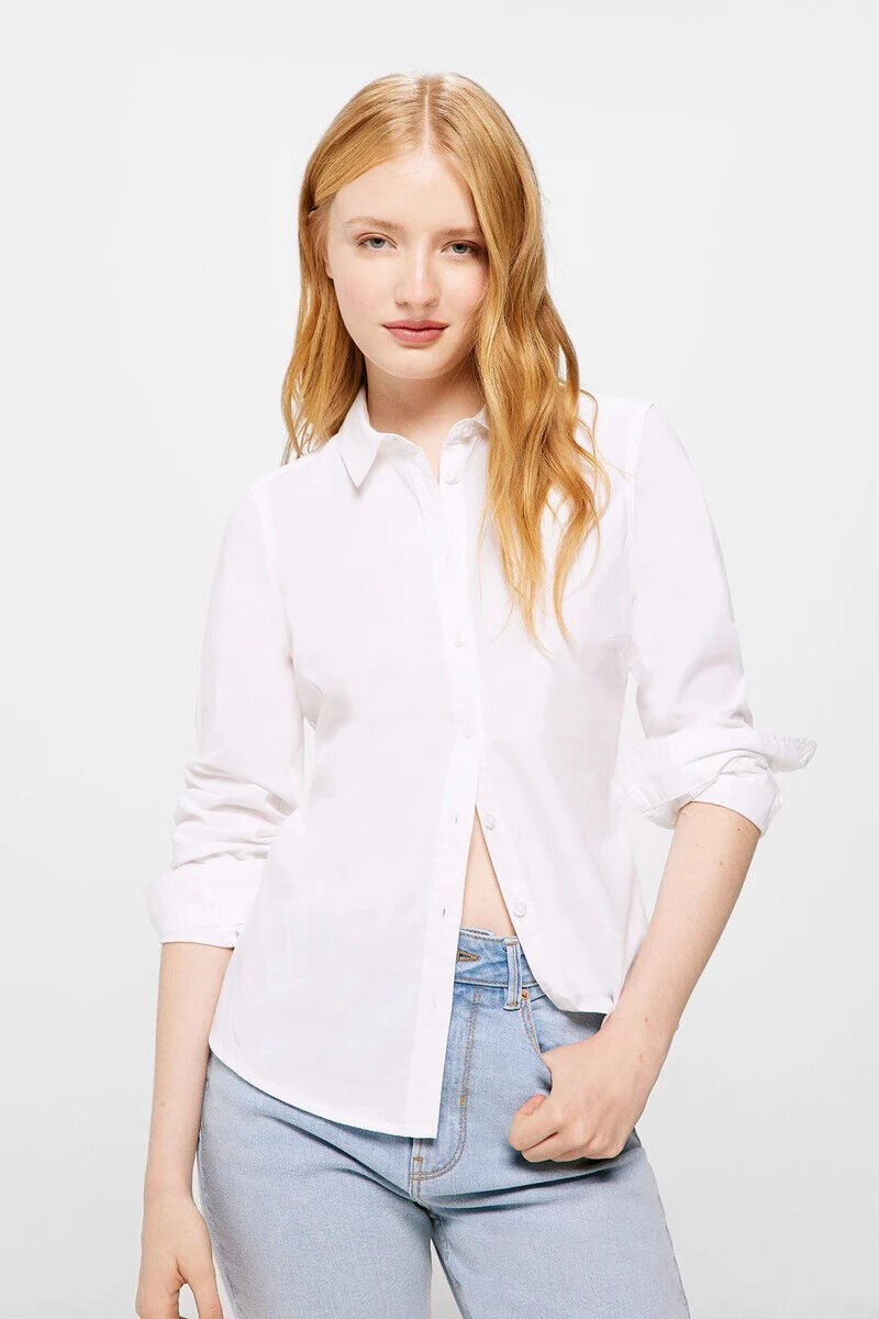 Springfield Blusa entallada algod&oacute;n natural