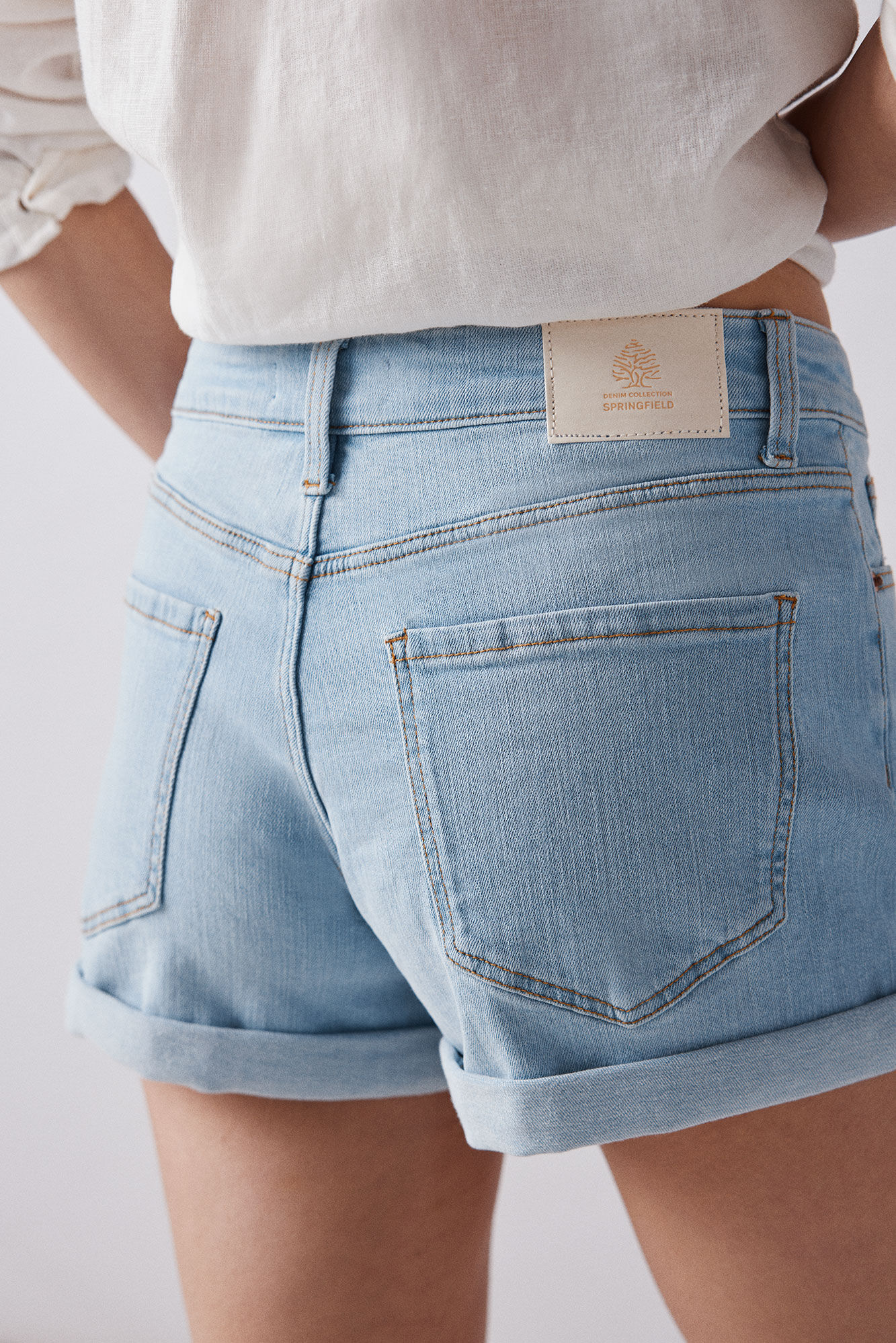Springfield Shorts jeans b&aacute;sicos