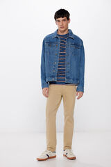 Springfield Pantal&oacute;n color slim fit beige