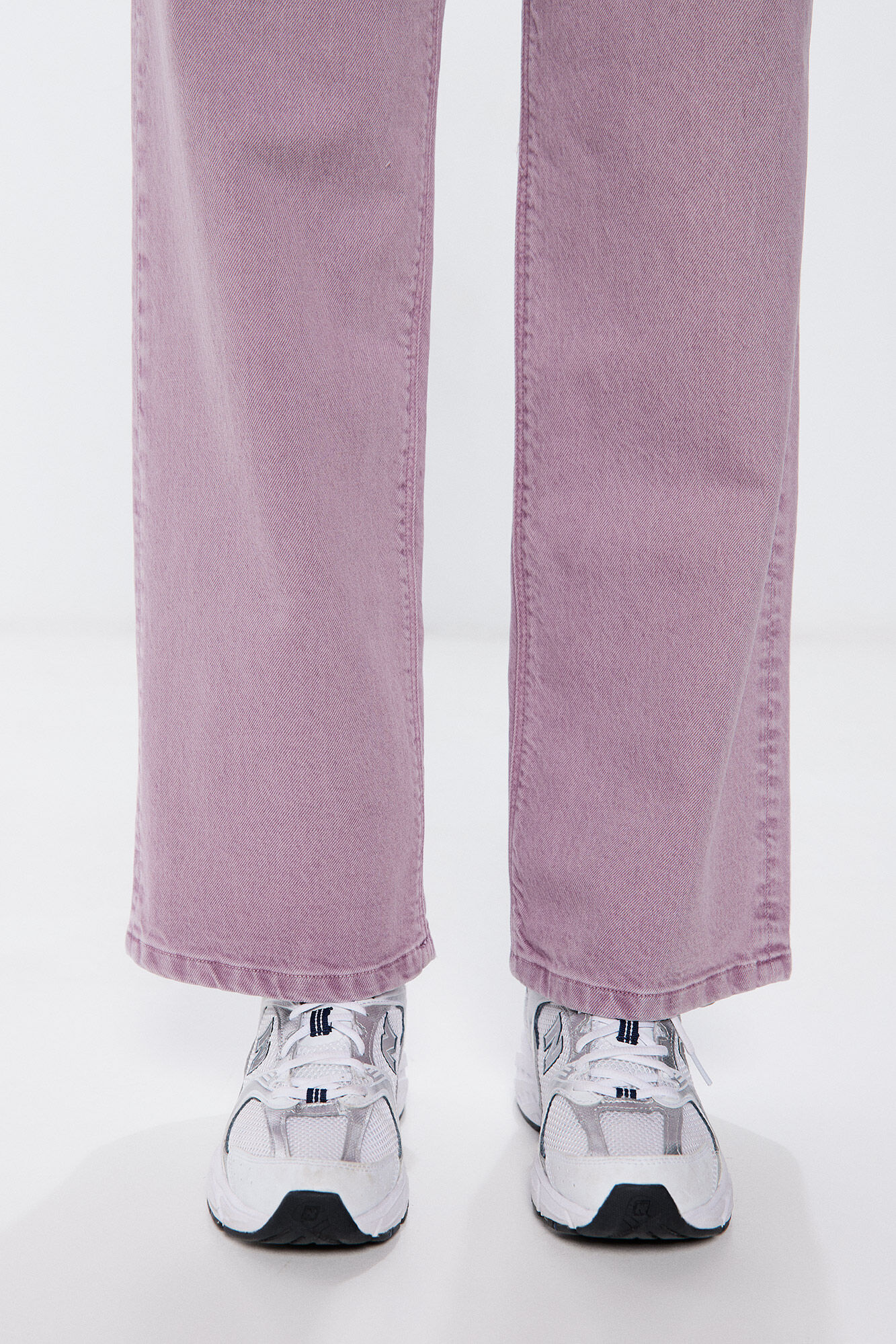 Springfield Jeans straight wide color morado/lila