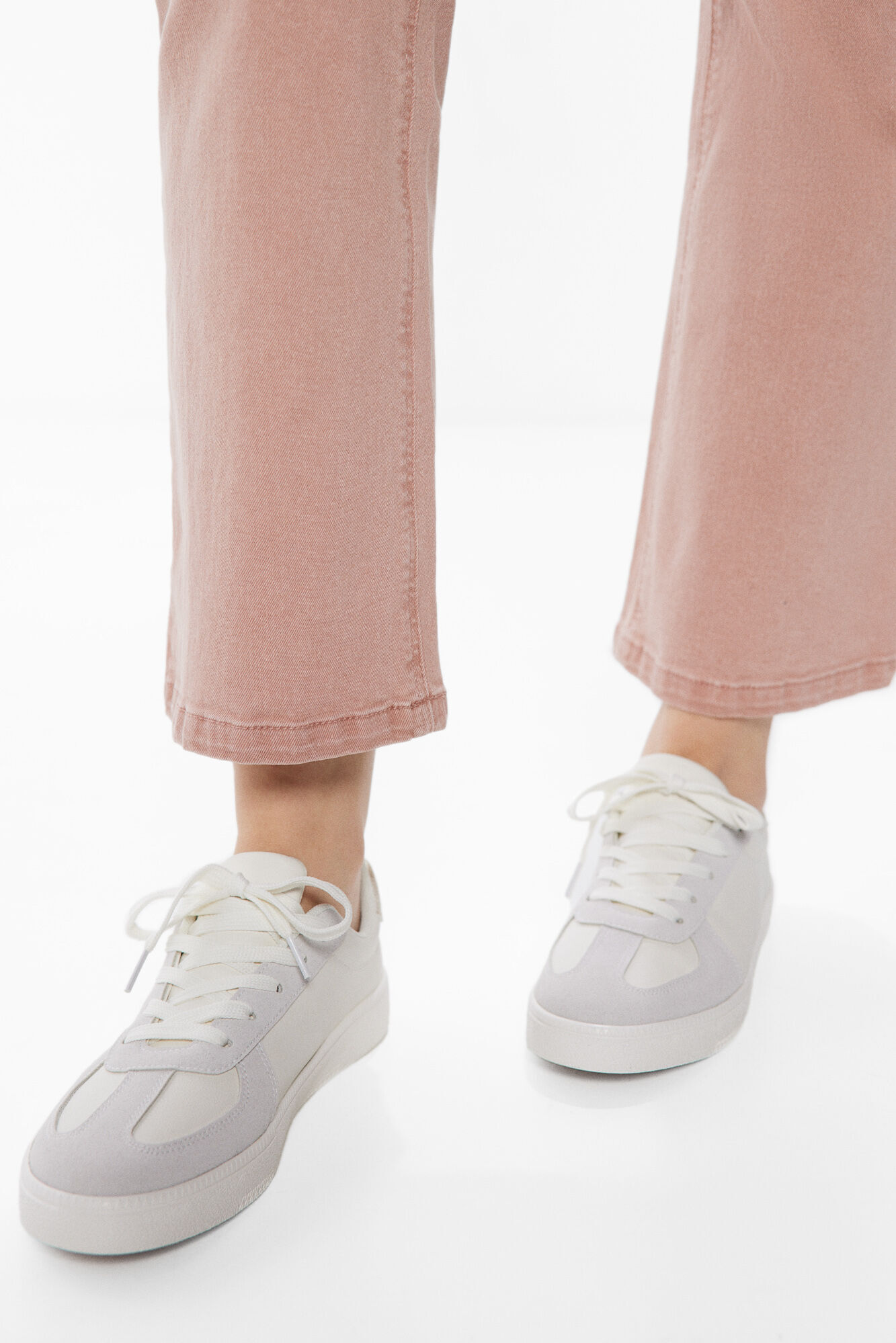 Springfield Jeans color kick flare rosa