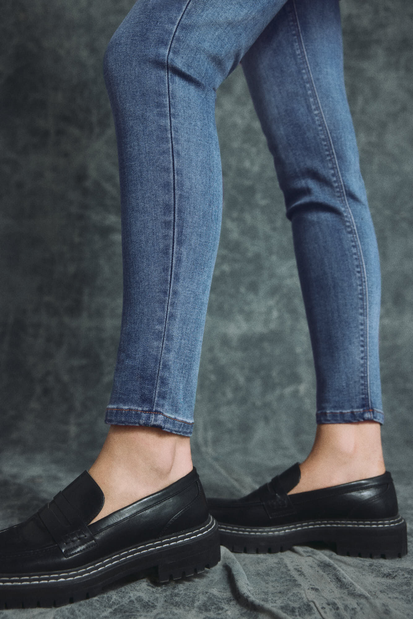 Springfield Jeans Skinny Push up azul