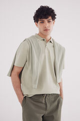 Springfield Polo piqu&eacute; fantas&iacute;a color regular fit kaki