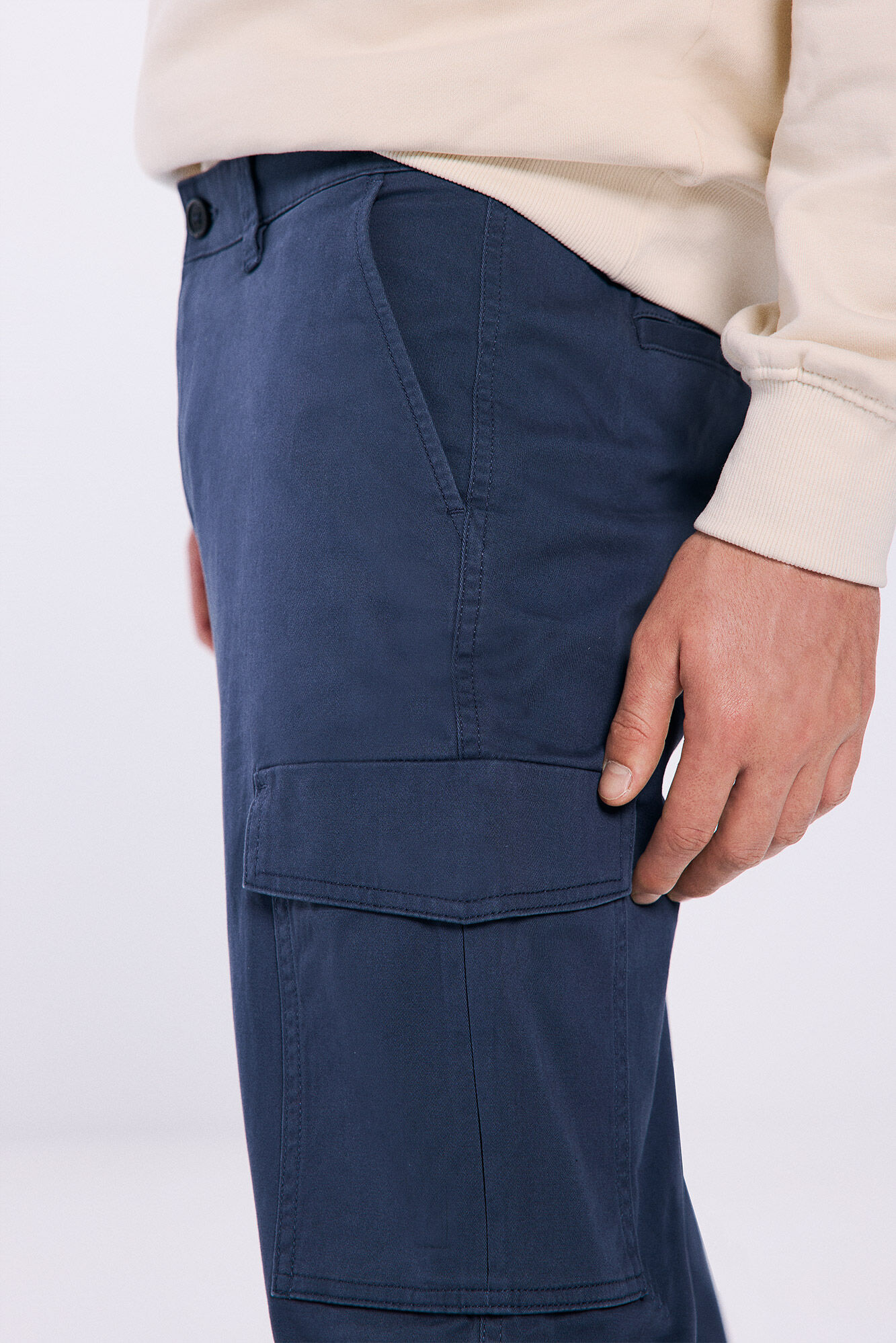 Springfield Pantal&oacute;n cargo azul indigo