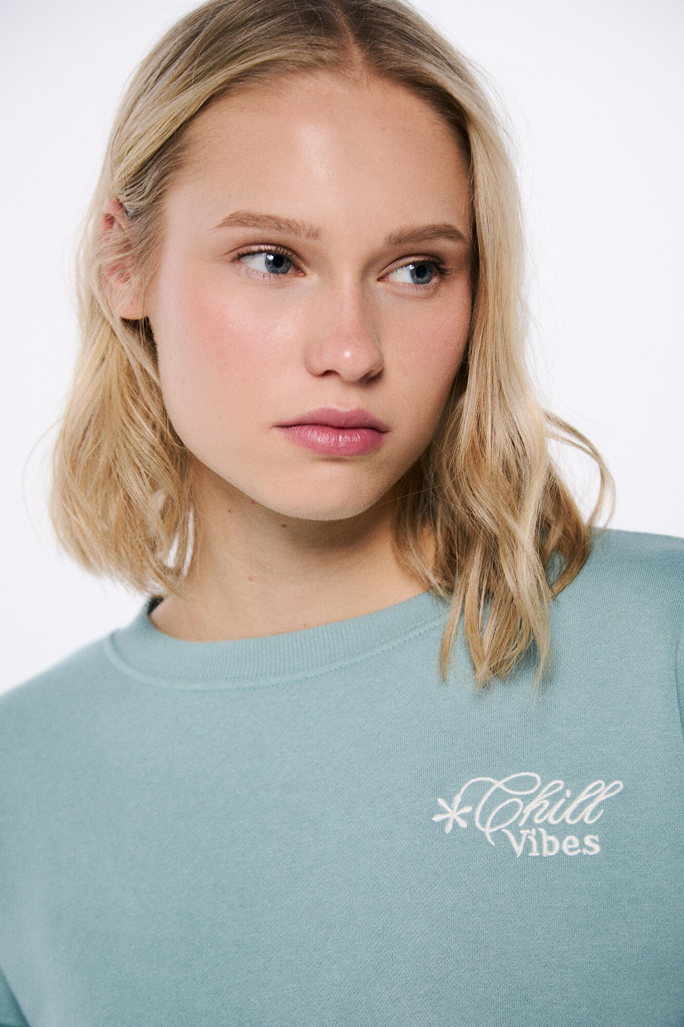 Springfield Sudadera "Chill vibes" verde
