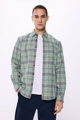 Springfield Camisa cuadros caza oscuro