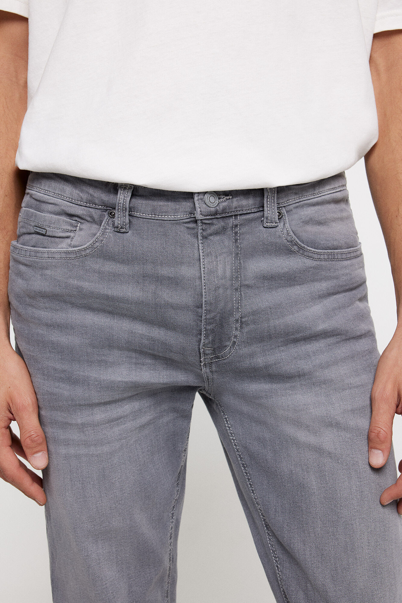 Springfield Jeans skinny gris lavado medio gris