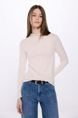 Springfield Playera cuello perkins tacto suave caf&eacute;