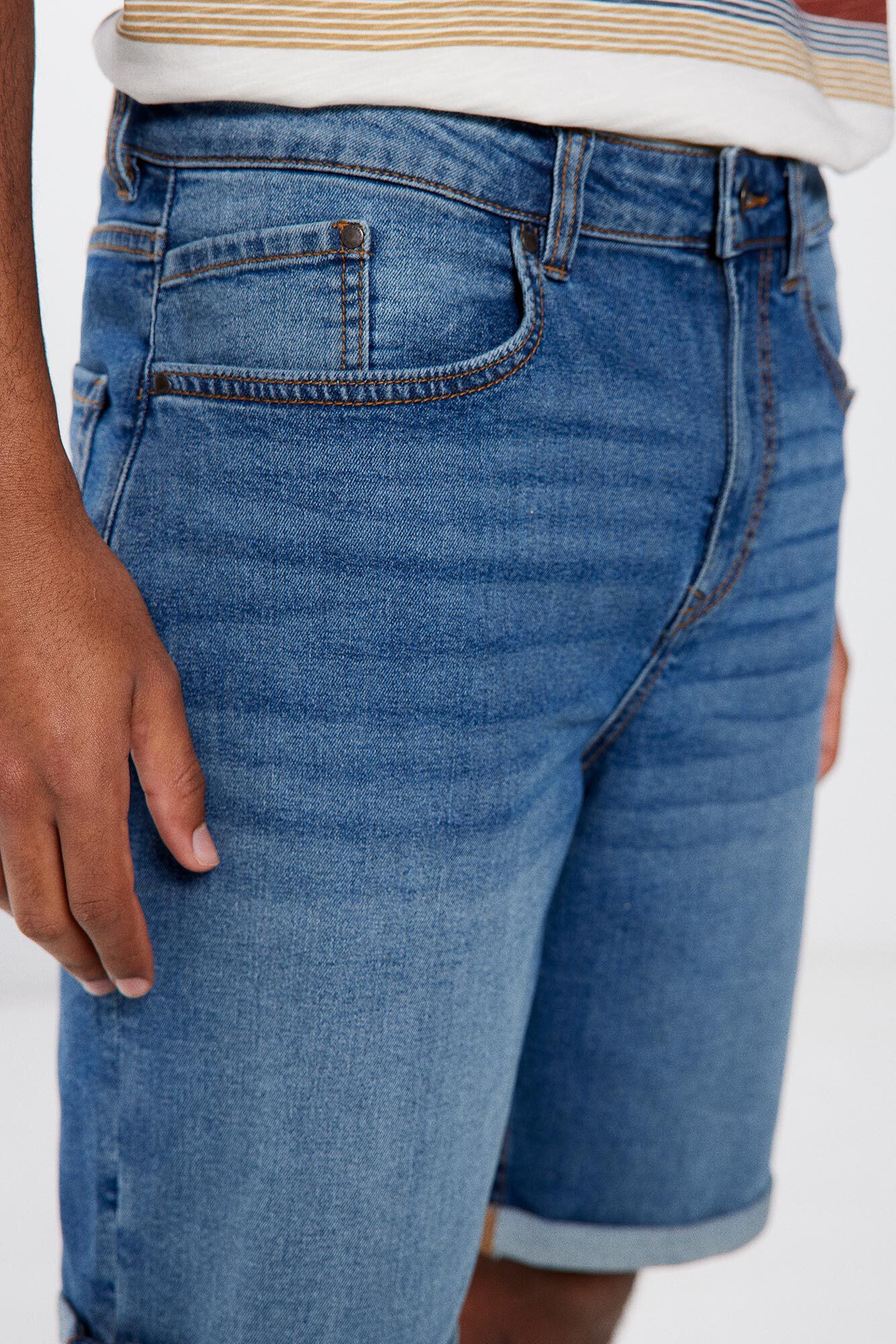 Springfield Bermuda denim  azulado