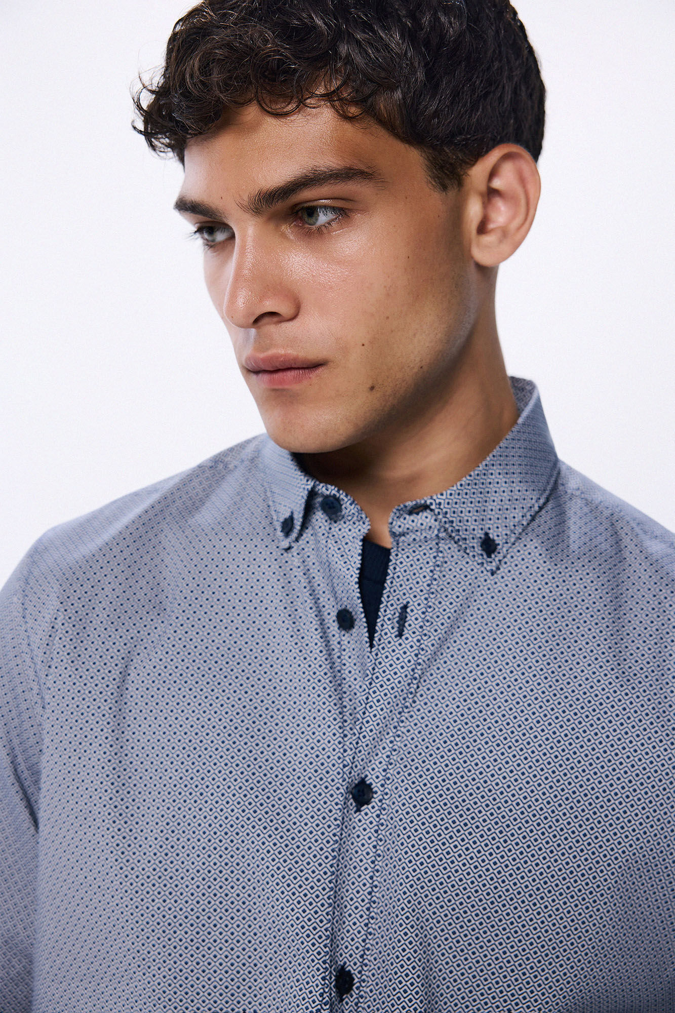Springfield Camisa vestir popel&iacute;n