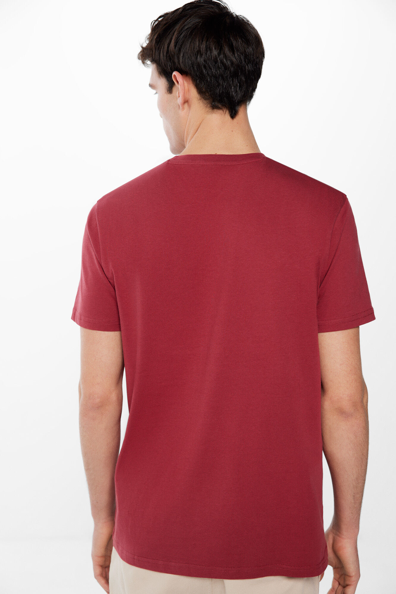 Springfield Playera b&aacute;sica &aacute;rbol rojo