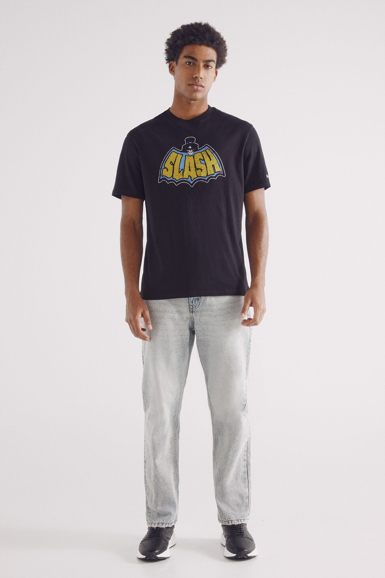 Springfield Playera Slash Bat negro