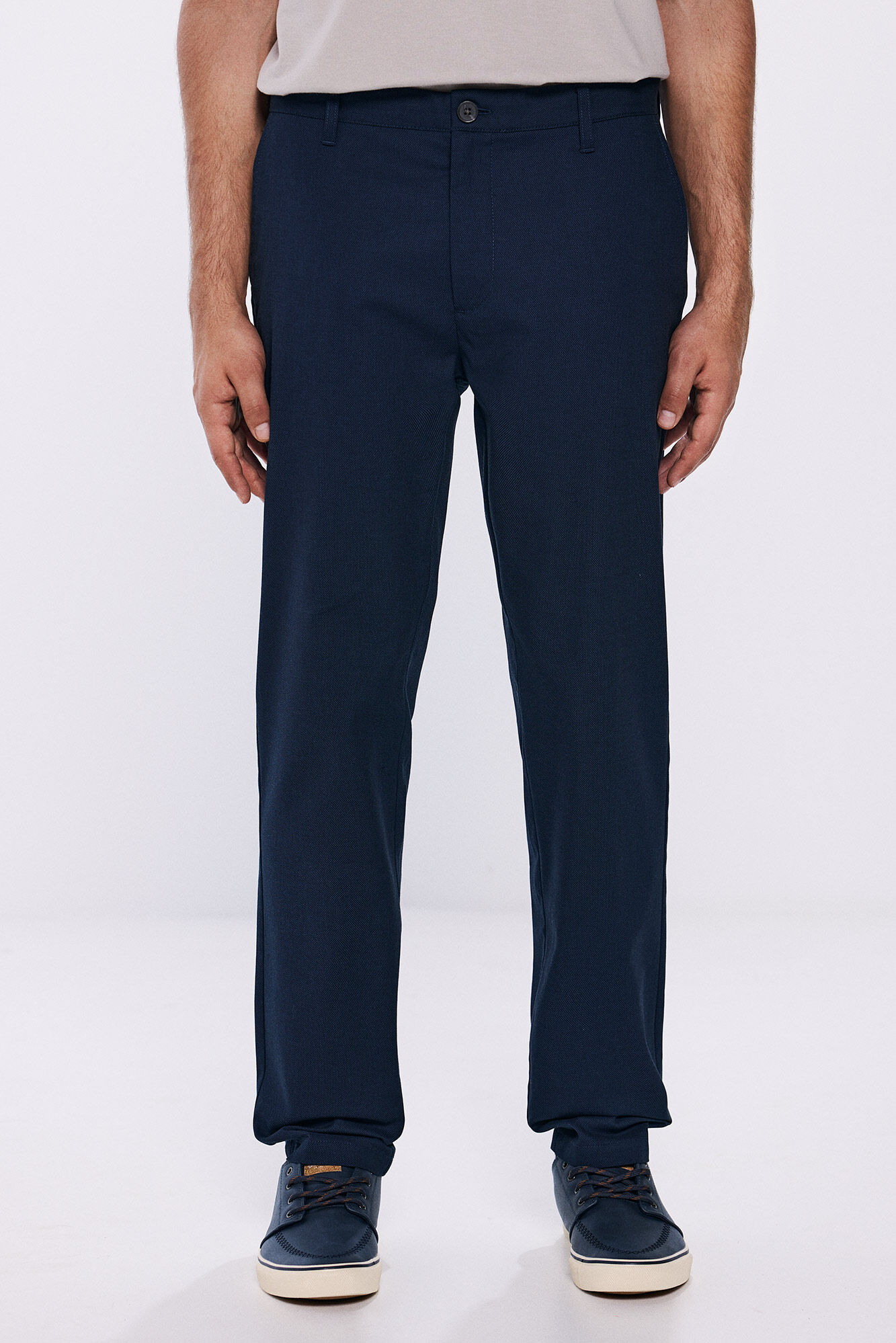 Springfield Pantal&oacute;n chino vestir comfort slim fit azulado