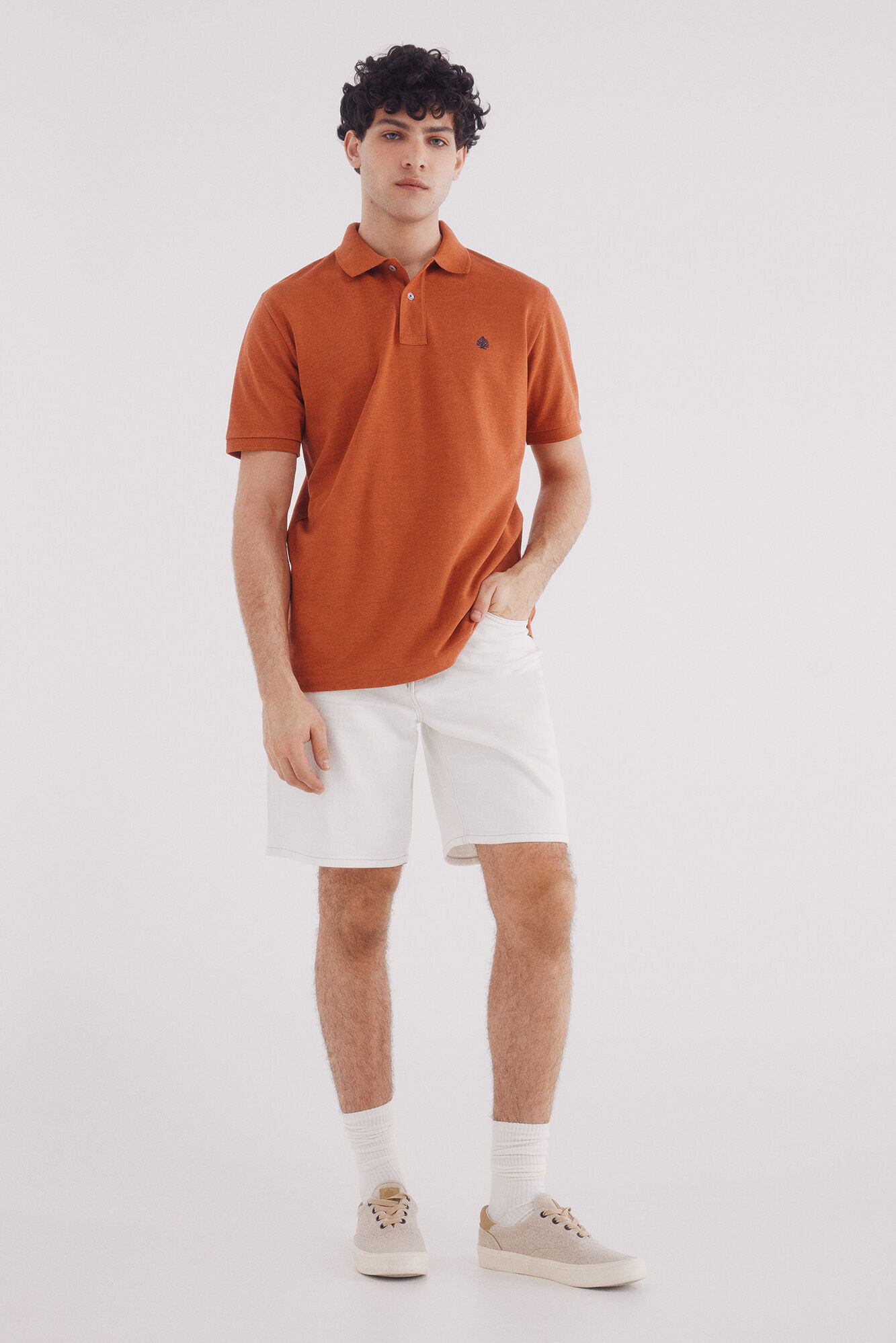 Springfield Polo piqu&eacute; b&aacute;sico fantas&iacute;a regular fit rojo