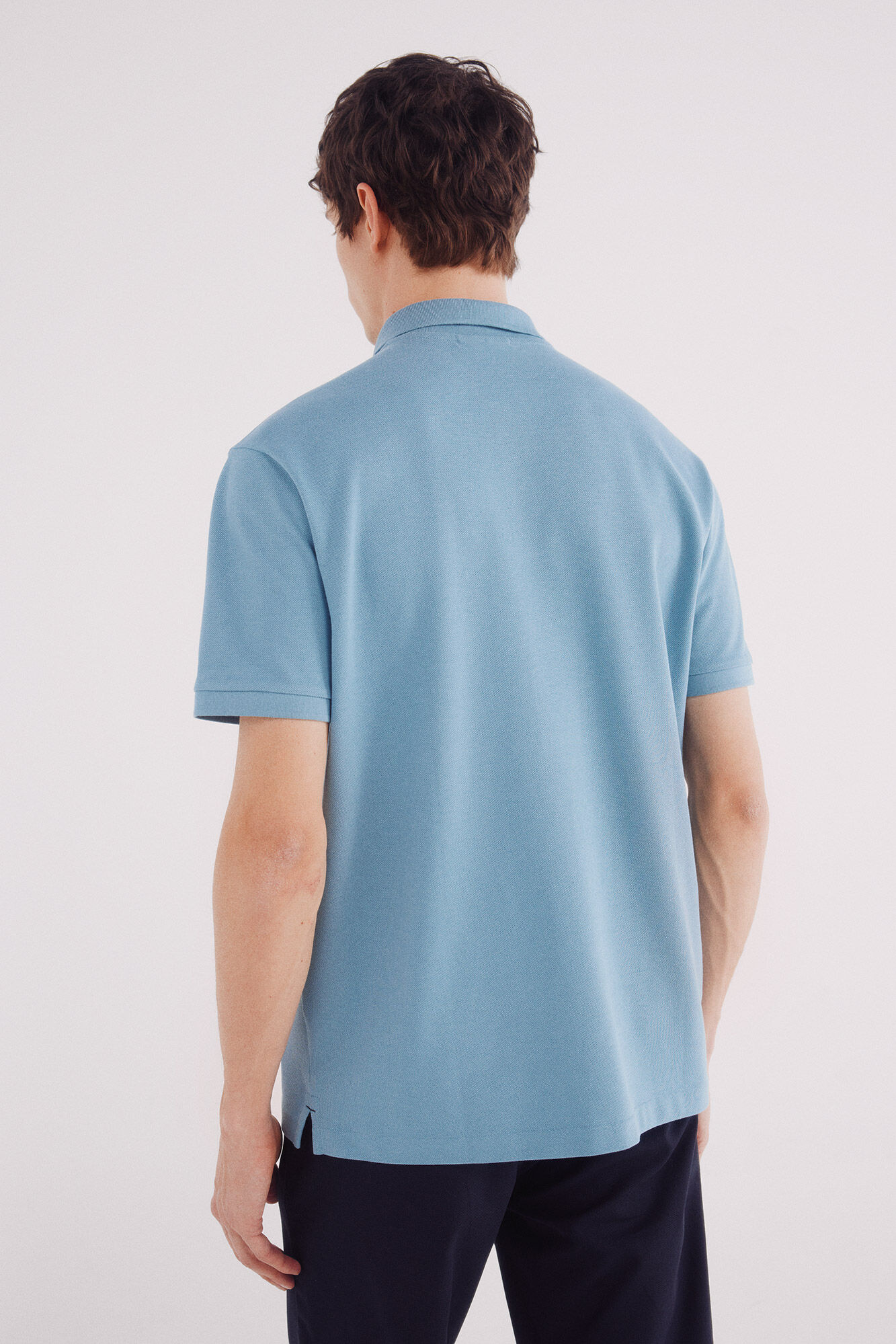 Springfield Polo piqu&eacute; b&aacute;sico regular fit turquesa
