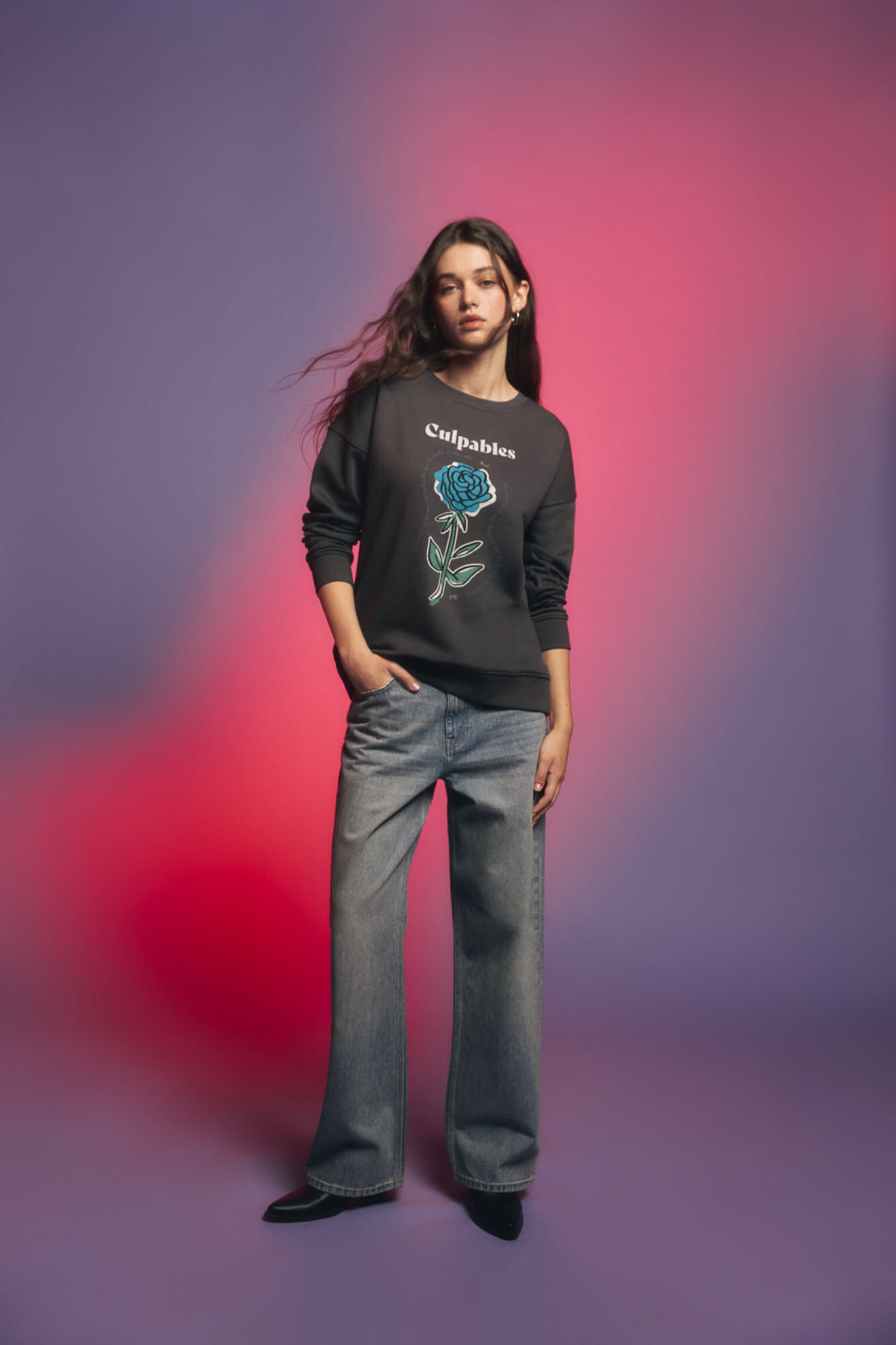 Springfield Sudadera "Culpables" negro
