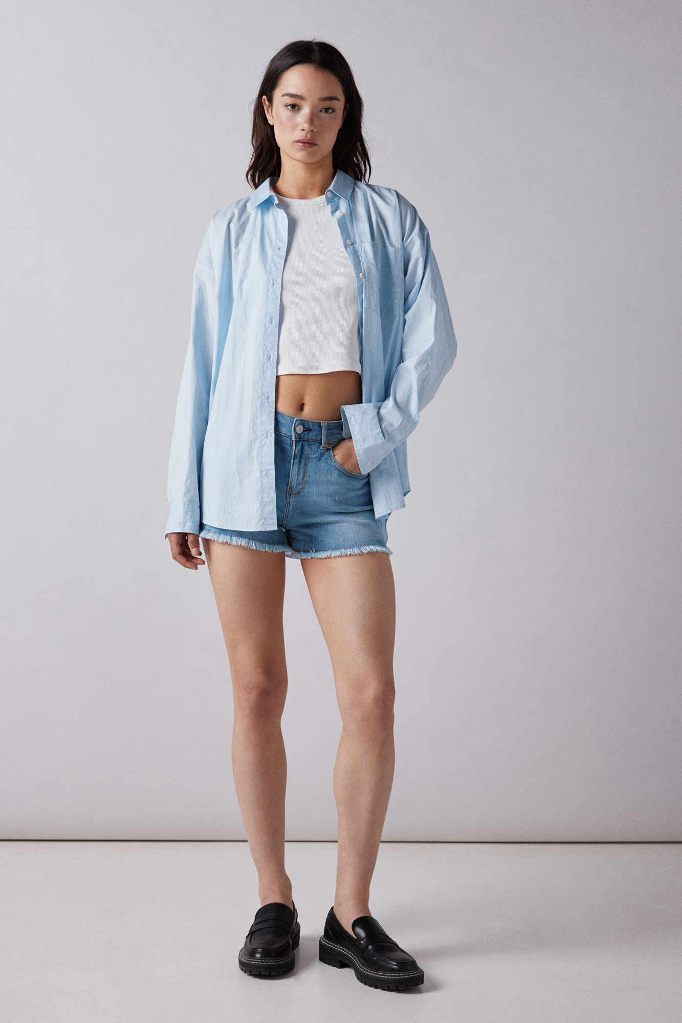 Springfield Shorts jeans comfort desflecados