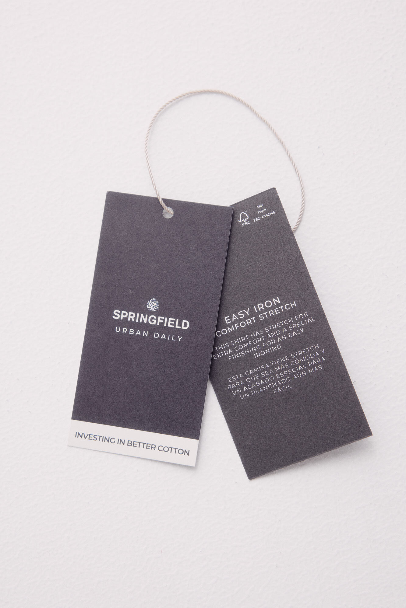 Springfield Polo piqu&eacute; look vestido slim fit caf&eacute;