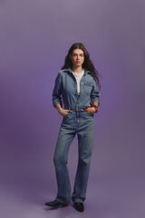 Springfield Jumpsuit denim largo azul