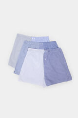 Springfield Pack 3 calzoncillos popel&iacute;n rayas azul