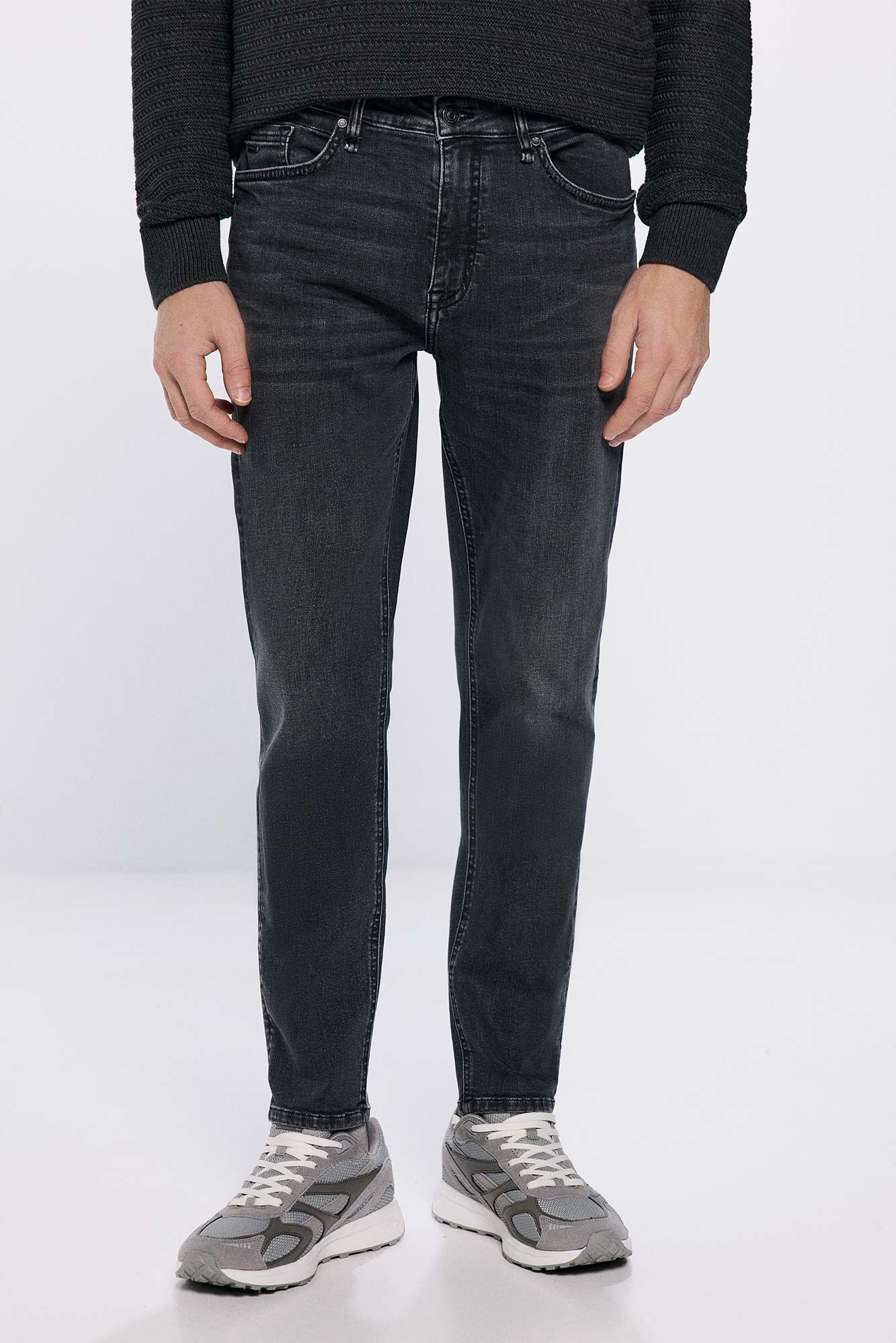 Springfield Jeans gris oscuro skinny fit