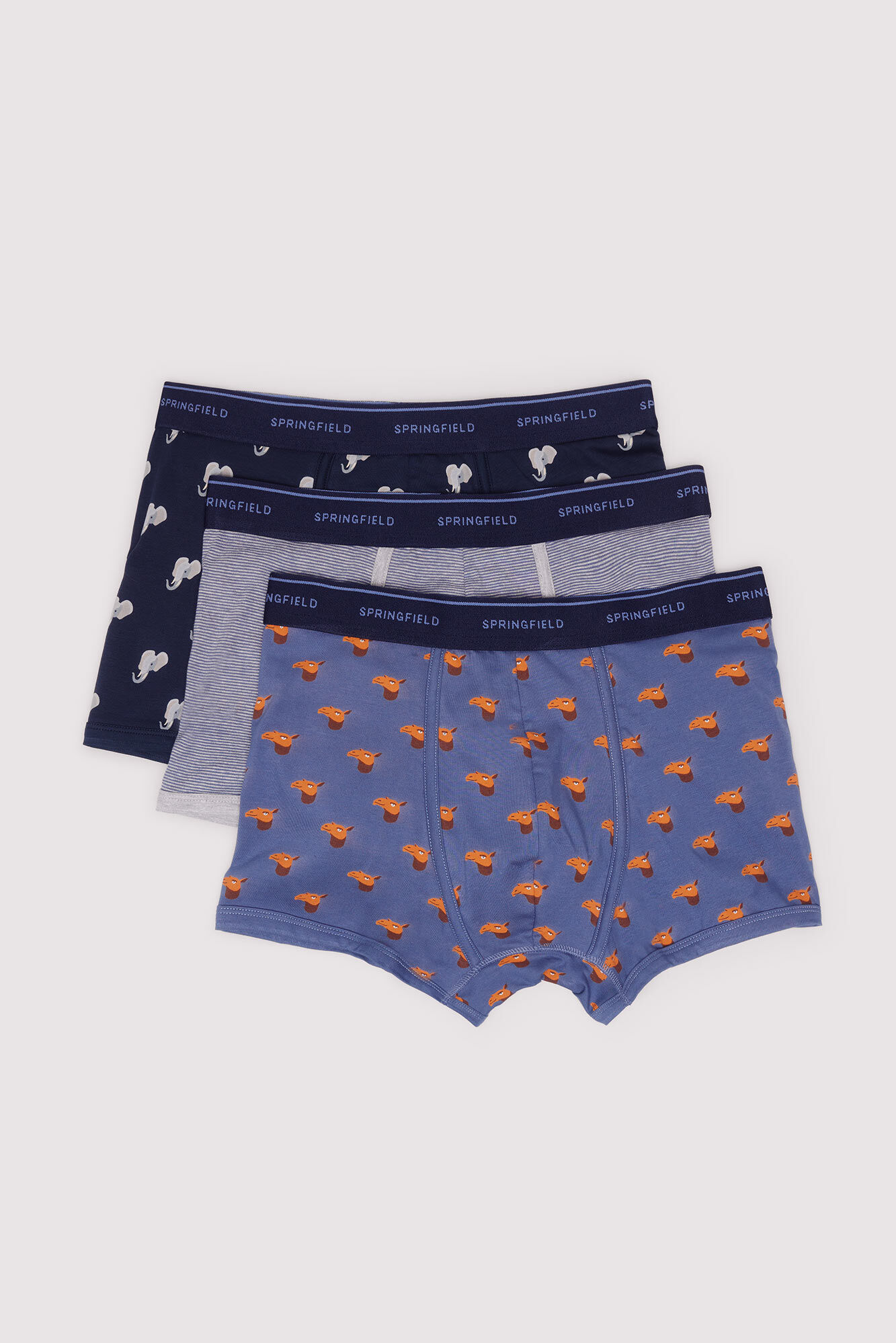Springfield Pack 5 boxers estampados