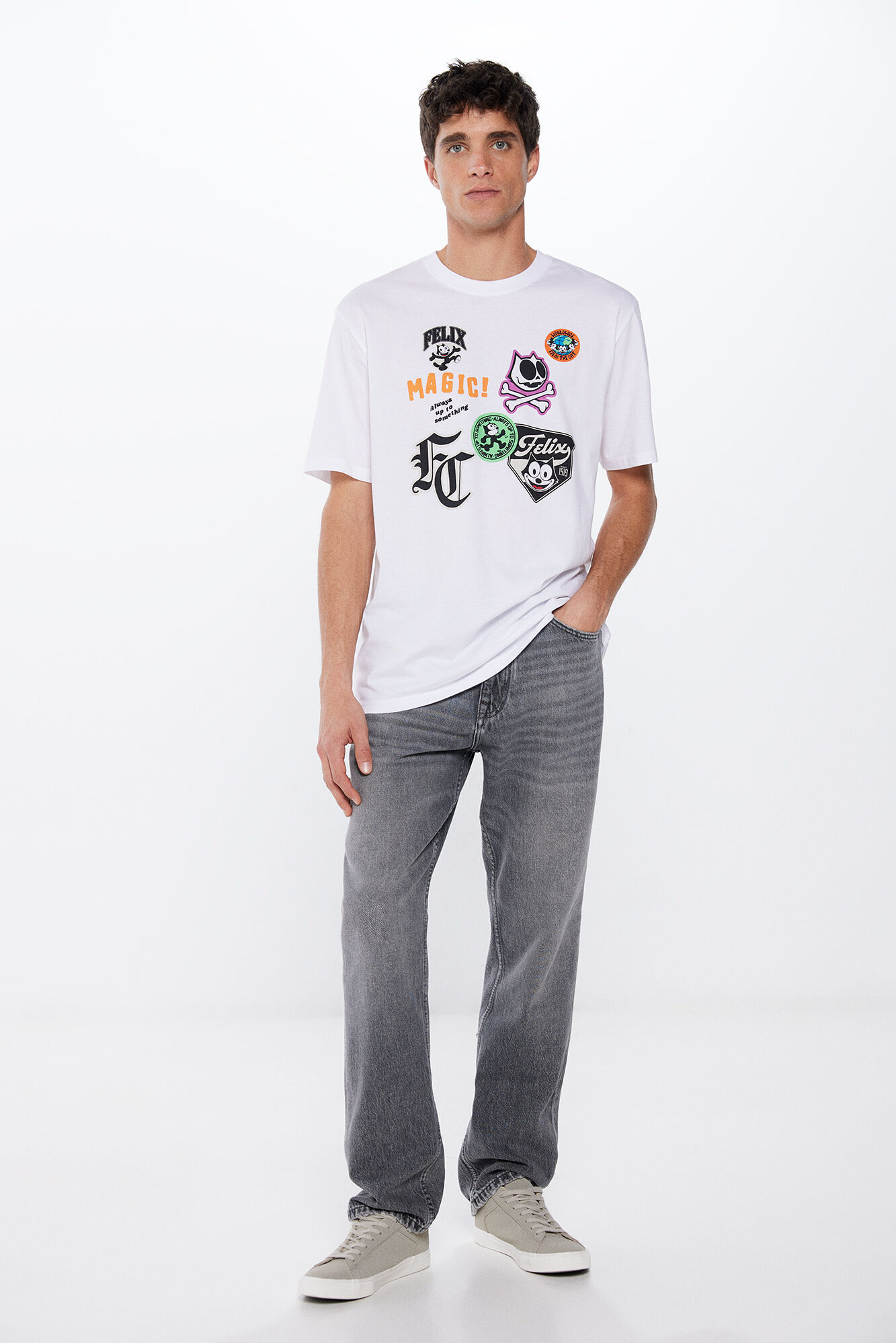 Springfield Playera Felix el Gato natural
