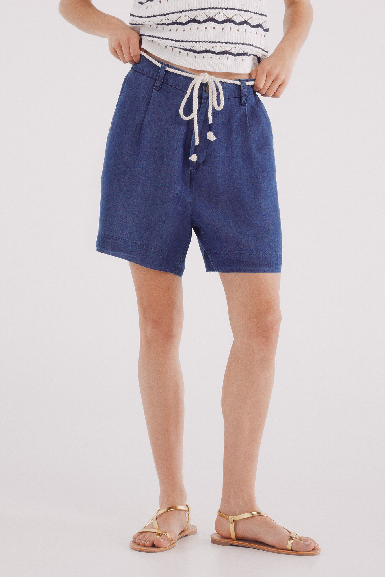 Springfield Shorts cintur&oacute;n tencel