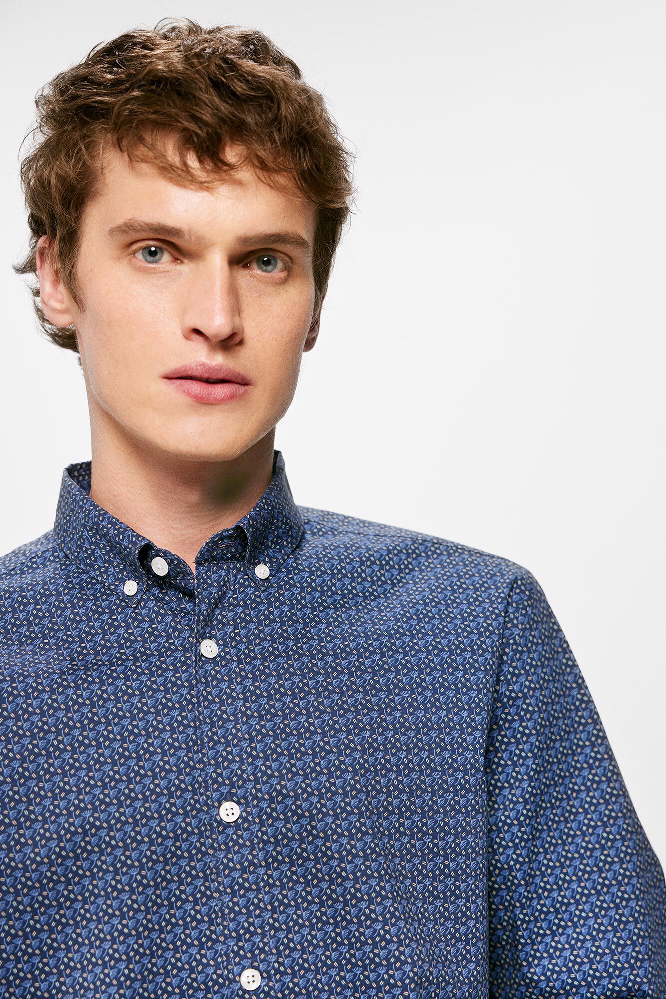 Springfield Camisa estampada azul