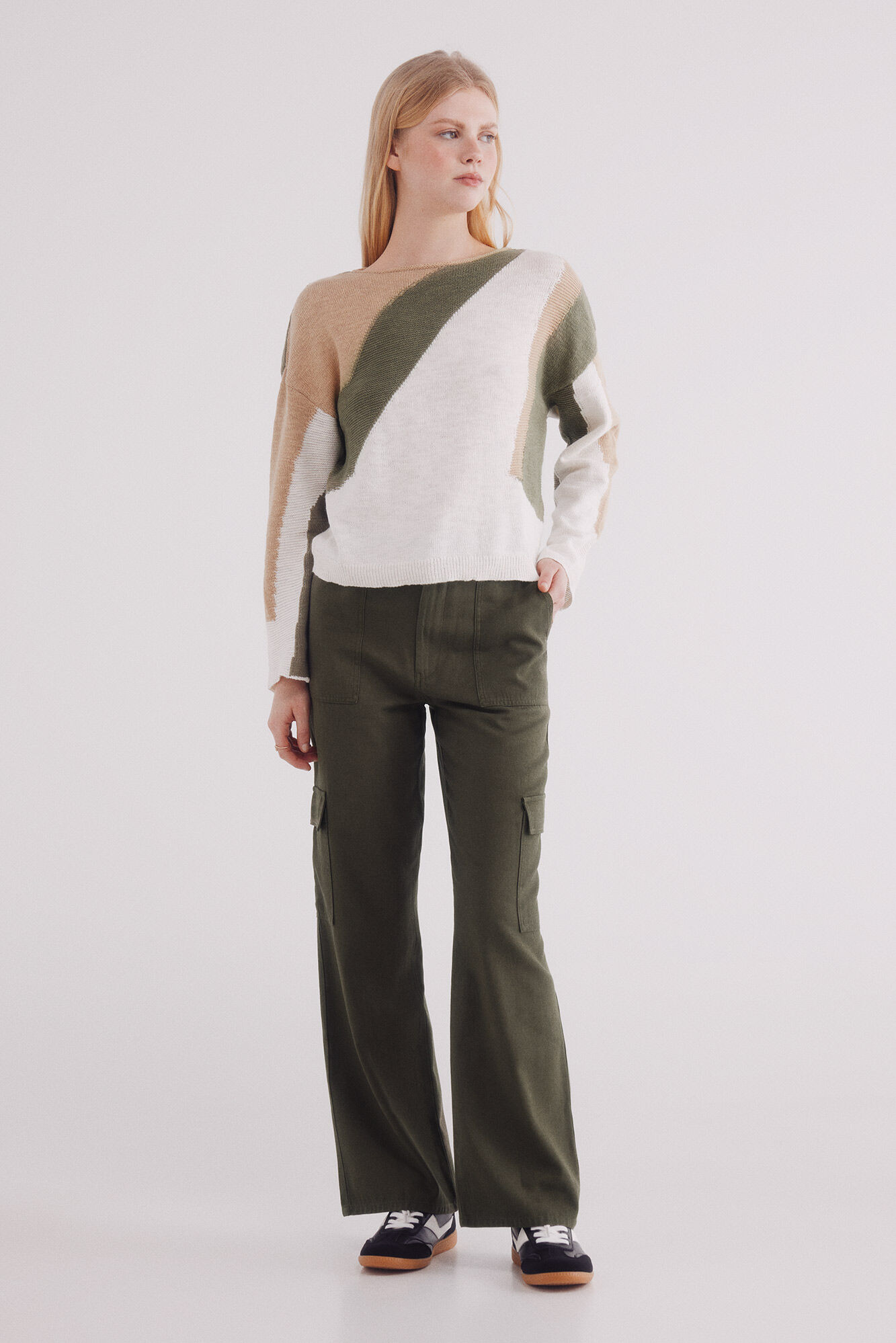 Springfield Pantal&oacute;n cargo ligero khaki