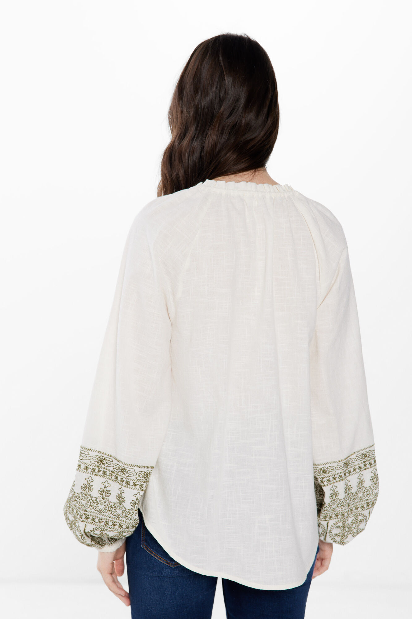 Springfield Blusa &Eacute;tnica Bordados caf&eacute;