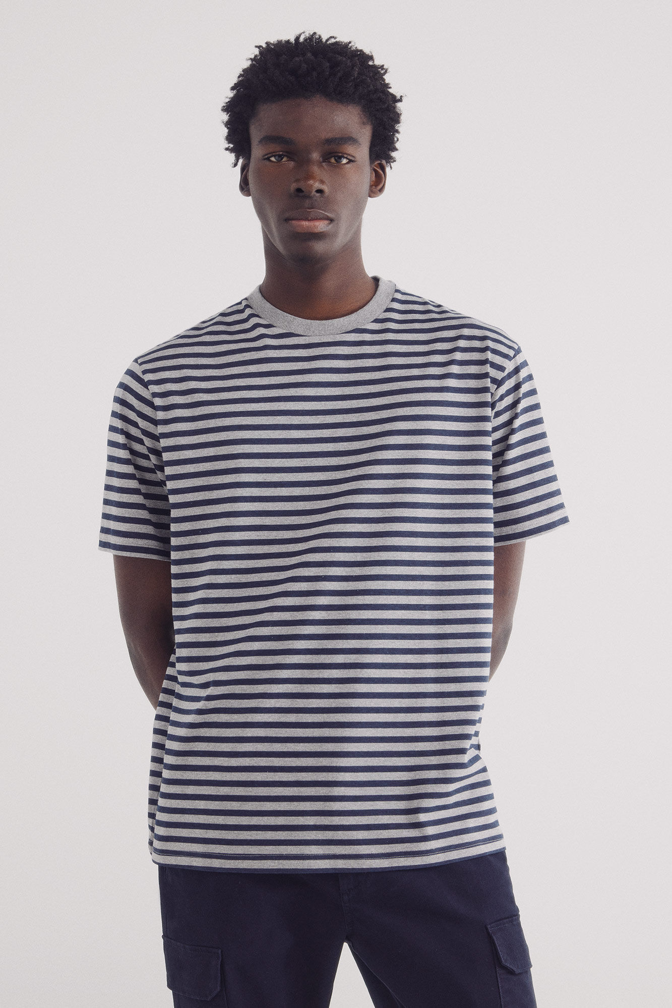 Springfield Playera rayas estampada