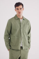 Springfield Sobrecamisa r&uacute;stica kaki