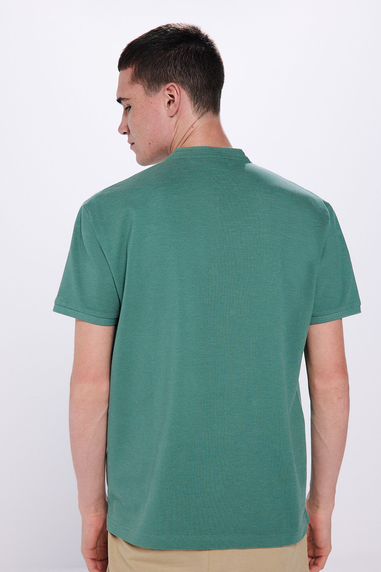 Springfield Polo piqu&eacute; cuello mao verde