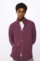 Springfield Camisa punto r&uacute;stico p&uacute;rpura