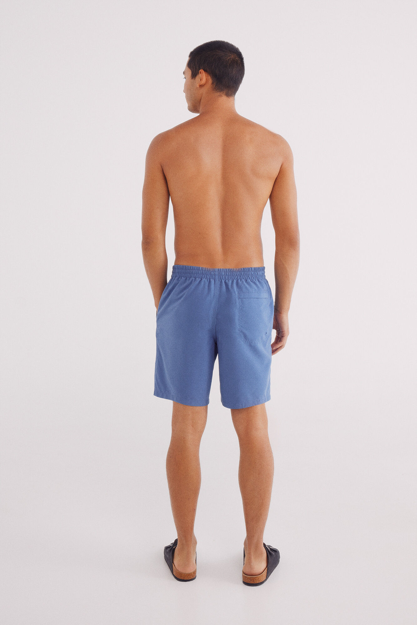 Springfield Ba&ntilde;ador liso logo Springfield azul tinta