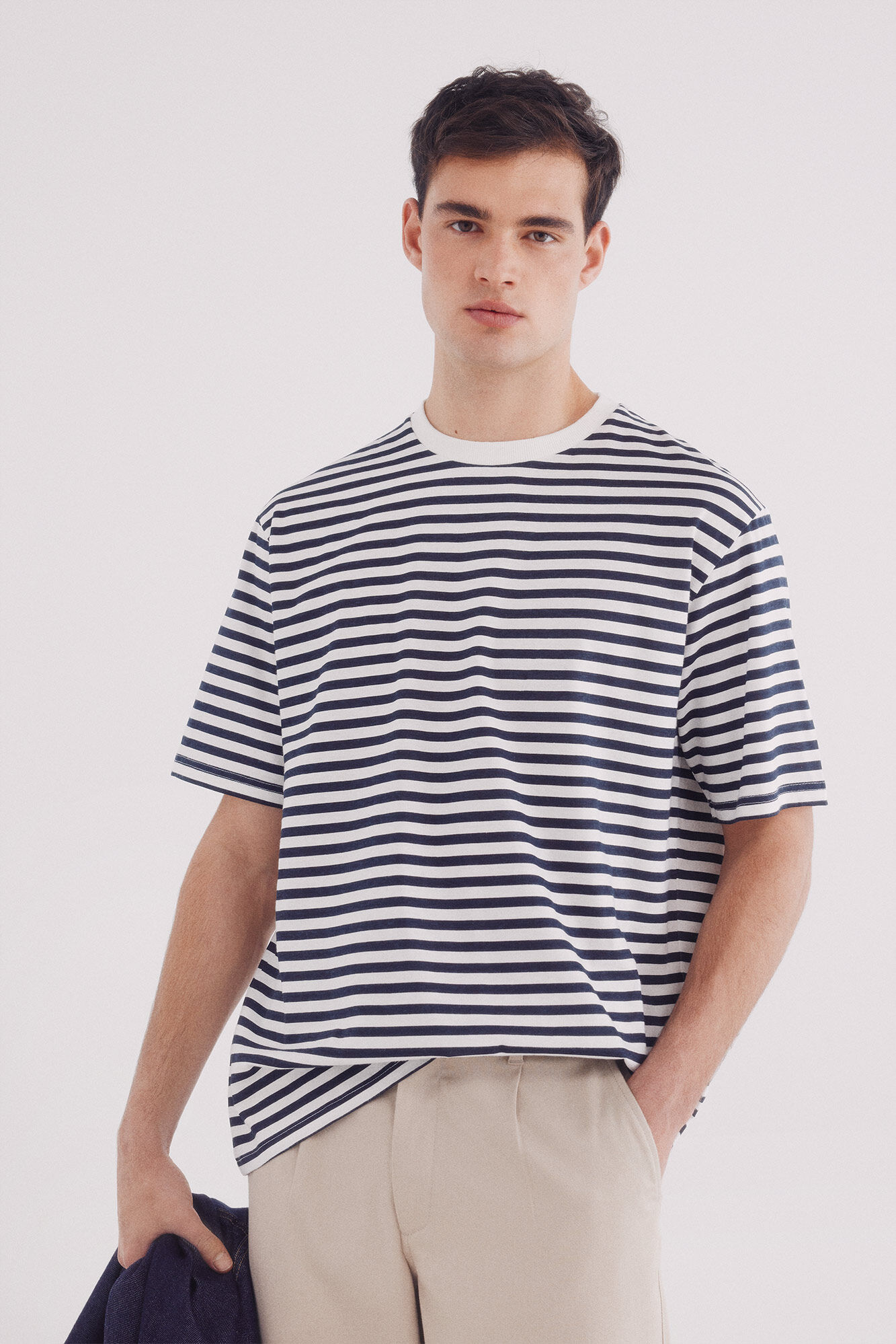 Springfield Playera rayas estampada