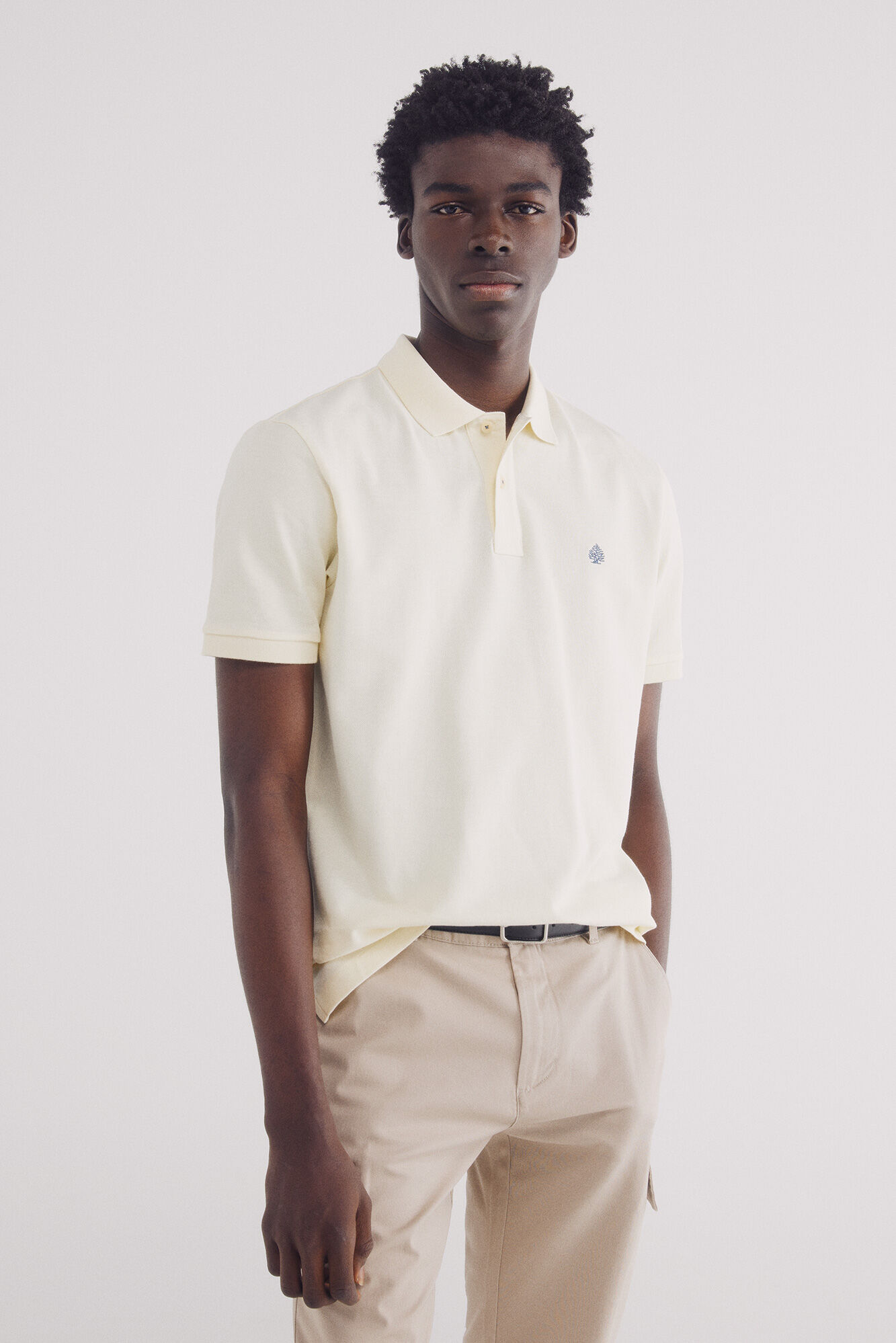 Springfield Polo piqu&eacute; b&aacute;sico regular fit amarillo